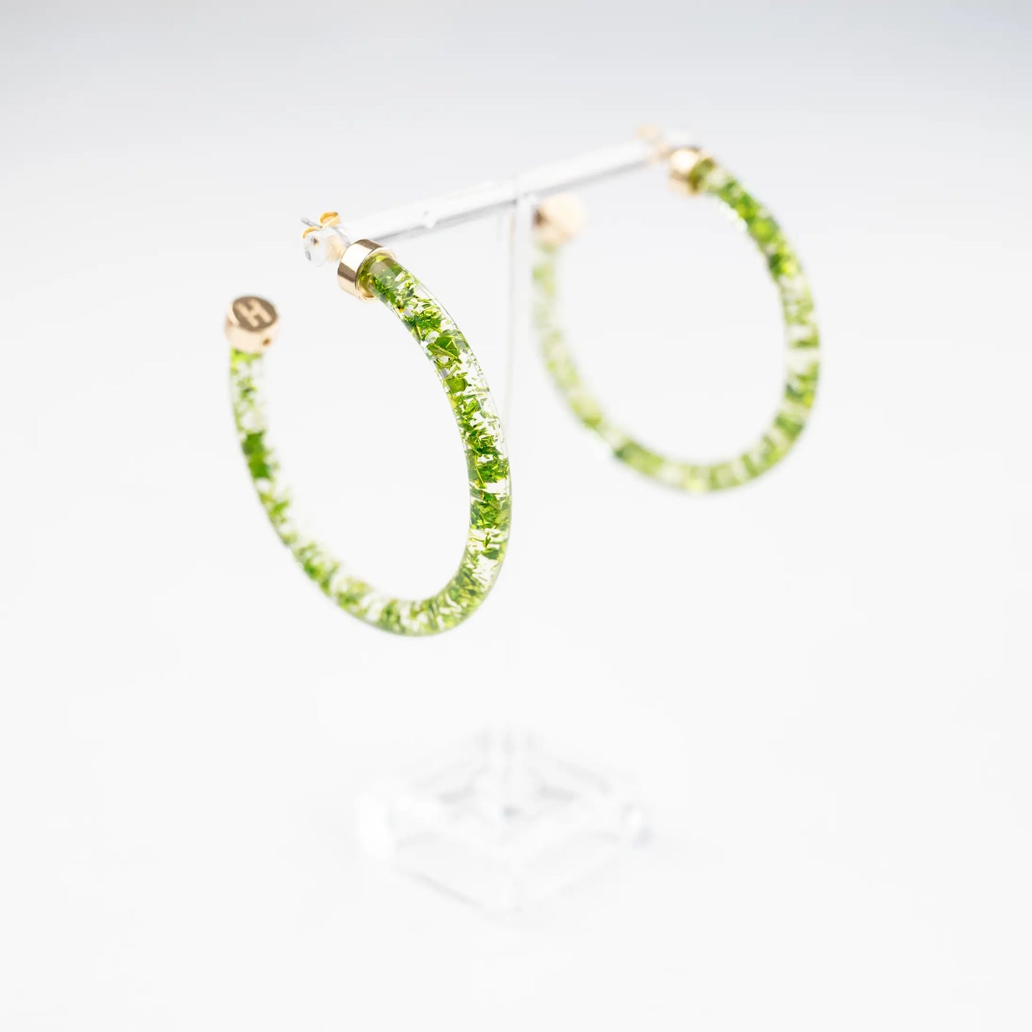 Green Foil Hoops