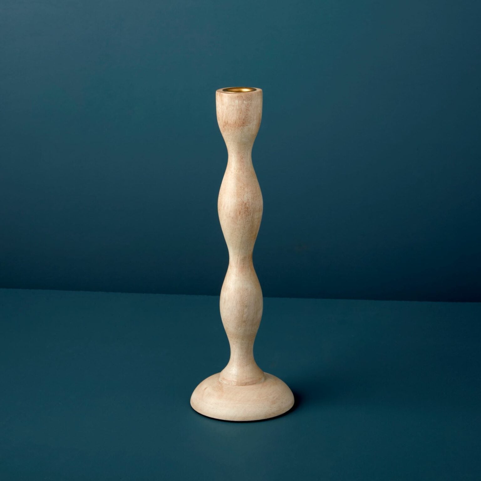 Aurora, Raw Natural Mango Wood Candlestick Tall
