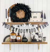 Load image into Gallery viewer, Vintage Halloween Boo With Stars Banner Set